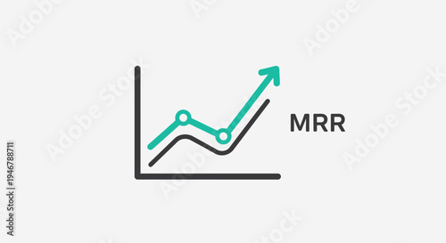 A line graph showing an upward trend.
