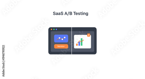 SaaS A/B testing strategy concept.
