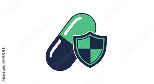Medical Safeguard Concept Depicting Healthcare Security and Pharmaceutical Protection