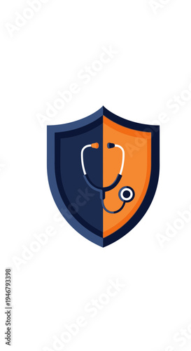 Medical Shield: A Protective Symbol Representing Health, Security, and Wellbeing in Healthcare