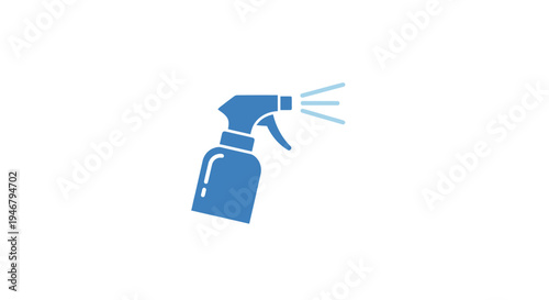 Spray bottle icon for cleaning supplies.