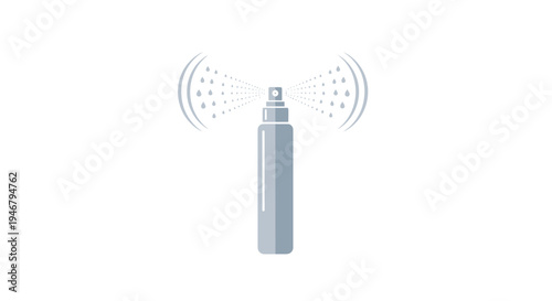 Spray bottle with misting nozzle.