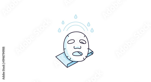 A serene face mask relaxation experience.