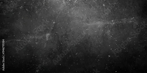 Abstract blue raindrops on a dark window reflect a bright galaxy of stars and a glowing nebula amidst a night sky of swirling smoke and dust