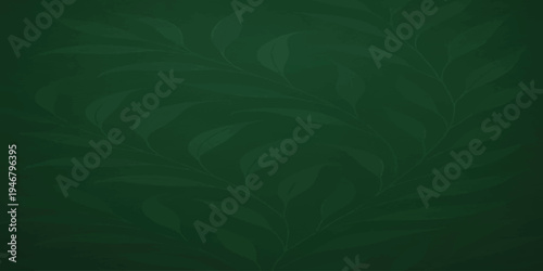 abstract green background with flowers