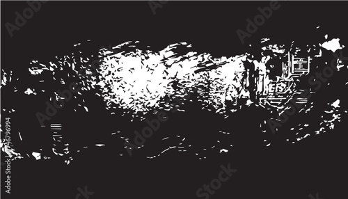 black ink splat Industrial Metal Banner Texture