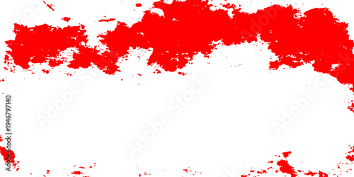 Red watercolor paint splashes and ink splats create a grunge vector illustration with a bloody texture and artistic crimson stains for a decorative Christmas card backdrop or flag design