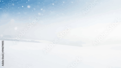 Snowflakes Falling Gently Through the Air.