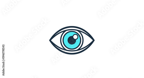 Minimalist Eye Illustration Depicting Vision, Perception, And Visual Clarity