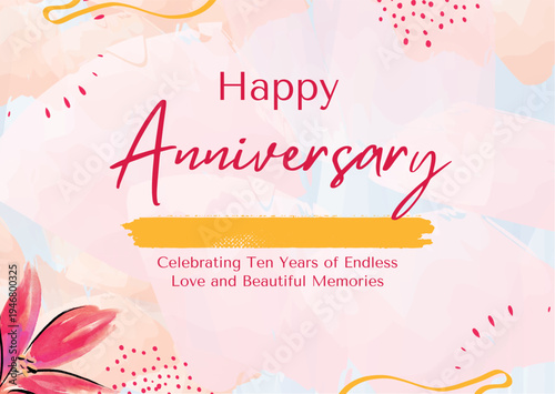 Abstract pink floral vector design with hearts and decorative pattern for celebration and greeting cards