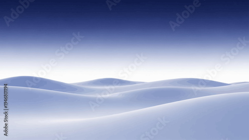 Soft Rolling Hills with Foggy Atmosphere.