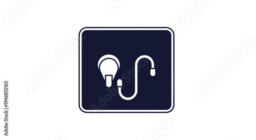 Minimalist Medical Symbol Representing A Healthcare Device Against A White Backdrop