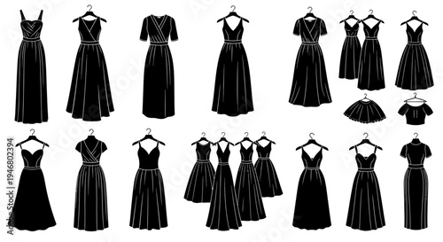 Elegant Black Dresses Assortment for Women - Fashion Collection