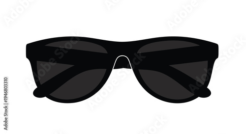 Vector illustration of black sunglasses