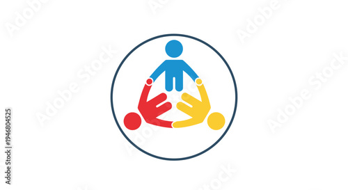 Diverse Hands Supporting Person Iconography.