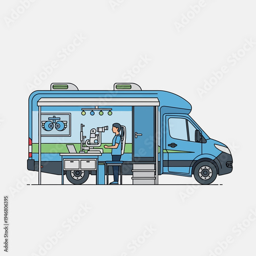 Mobile Optometry Clinic Provides Vision Care Services for Remote Areas And Underserved Communities