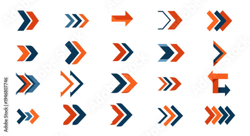 Collection of various arrow icons.