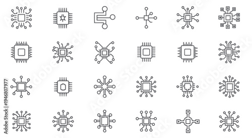 Various electronic circuit board designs.