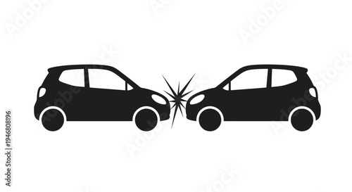 Two Cars Crash Into Each Other.