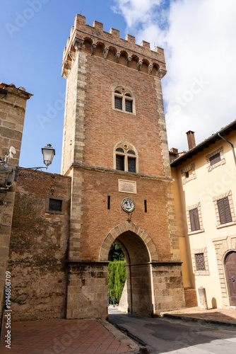 Wallpaper Mural Medieval brick gate tower with arched passage Torontodigital.ca