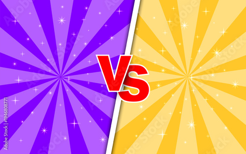 fight vs comic background with radial effect.