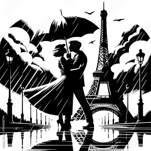 Woman playing music in a dreamy tarot street sketch