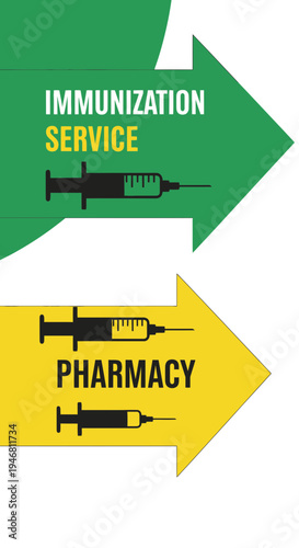 Modern Immunization Service And Pharmacy Visual Illustration For Health And Wellness Campaigns