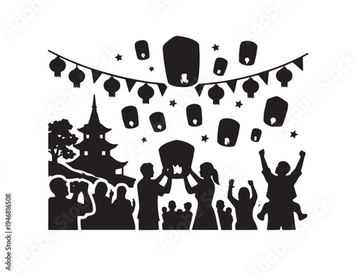 Abstract art with geometric shapes and intersecting lines creating a sense of depth and complexity Vector