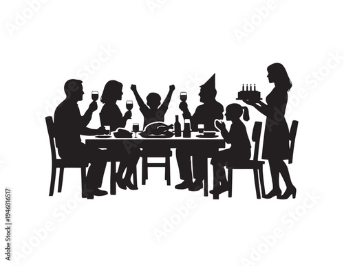 A group of people gathered together in a room, engaged in a lively discussion. Vector
