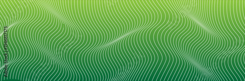 Abstract background with a yellow gradient. The background has a dotted texture with flowing wave patterns. green and yellow tones. Neon glow halftone pattern background.green background vector.