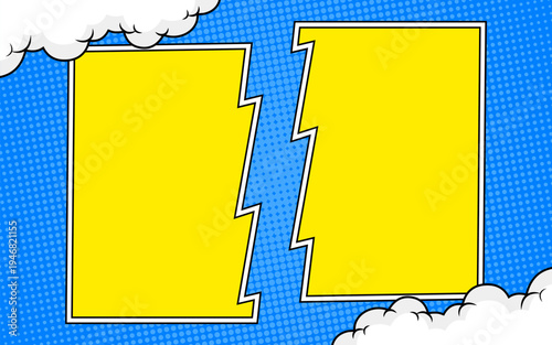 Comic Book Versus Template Background, Battle Intro