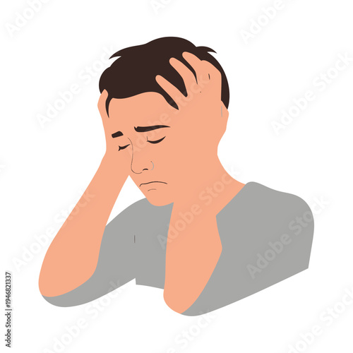 Depiction of two hands trembling with visible anxiety and unease, illustrating a state of nervousness or fear through their shaky interaction