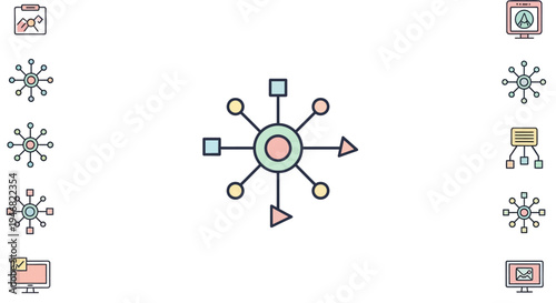 Aesthetic Vector Graphics of Network Connections and Technological Communication