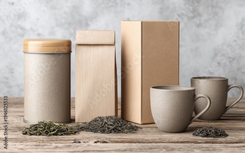 Elegant Tea Packaging with Cylindrical and Box Sets