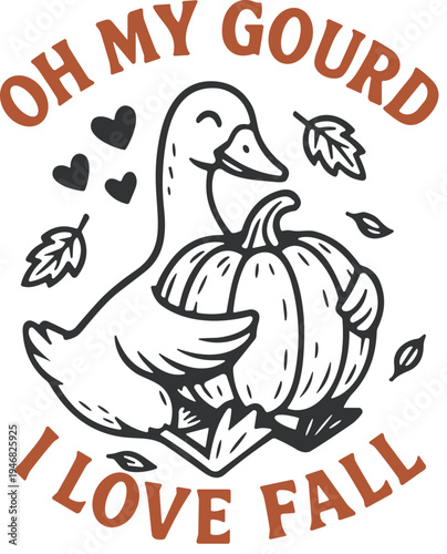 Oh My Gourd I Love Fall svg