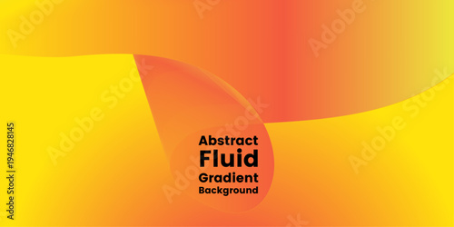 Abstract fluid gradient background with text overlay