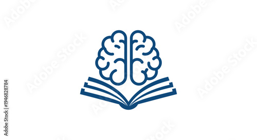 Conceptual illustration depicting knowledge acquisition through reading, education and intelligence
