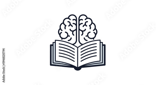 Conceptual illustration depicting the symbiosis between knowledge and cognitive function