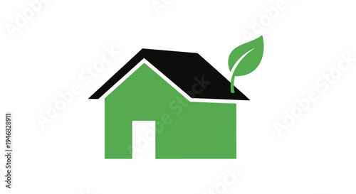 Eco-Friendly Home Concept Representing Green Living and Sustainable Residential Design