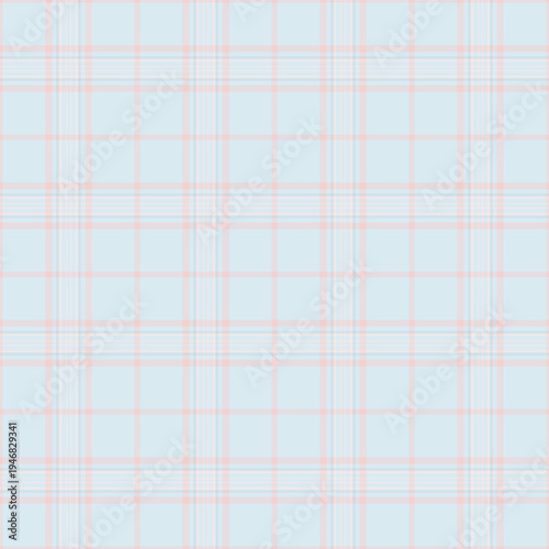 Idea tartan background textile, rough vector seamless check. Calm texture plaid fabric pattern in light and white colors.