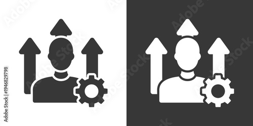 Skill Development Icon Set Vector Collection Isolated In Black And White