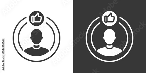 Performance Appraisal Icon Set Vector Collection Isolated In Black And White