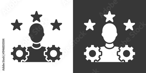 Expertise Icon Set Vector Collection Isolated In Black And White