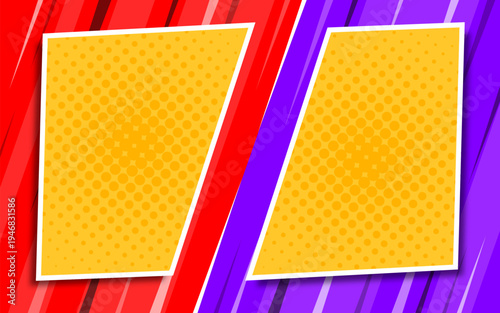 Flat style battle screen design vector illustration. A battle screen for battle or game.