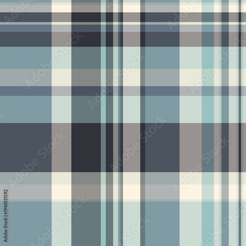 Dog tooth check pattern vector, manufacture seamless plaid background. Cowboy texture fabric tartan textile in pastel and white colors.