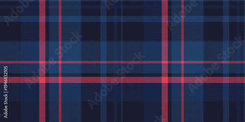 Best tartan plaid seamless, frame texture fabric check. Amazing pattern vector background textile in dark and blue colors.