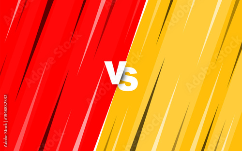 Comic versus pop art battle background. Vector illustration.