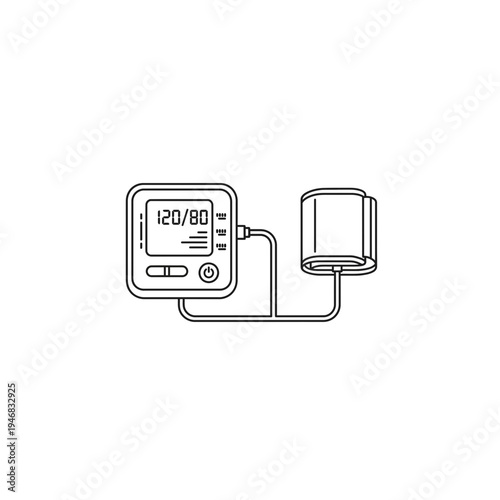 Blood Pressure Monitor with Reading
