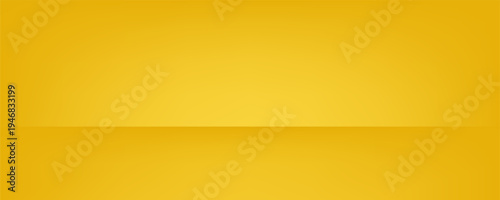 Studio backgrounds. yellow walls for photography space vector simple set with bright gradient spotlight abstract