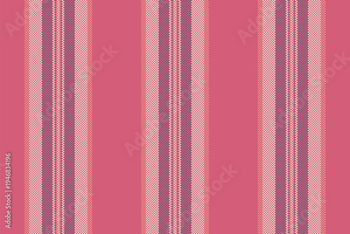 Tove lines stripe pattern, outline vertical background seamless. Setro fabric textile vector texture in red and light colors.